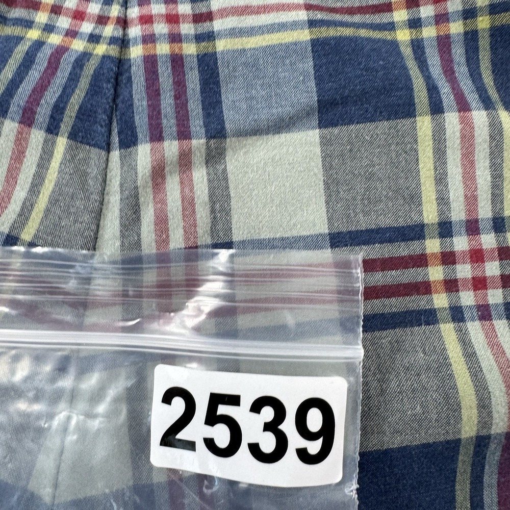 Polo Ralph Lauren Blue Red Indian Madras Check Mens Cotton Chino Short Size 42 - Picture 6 of 6